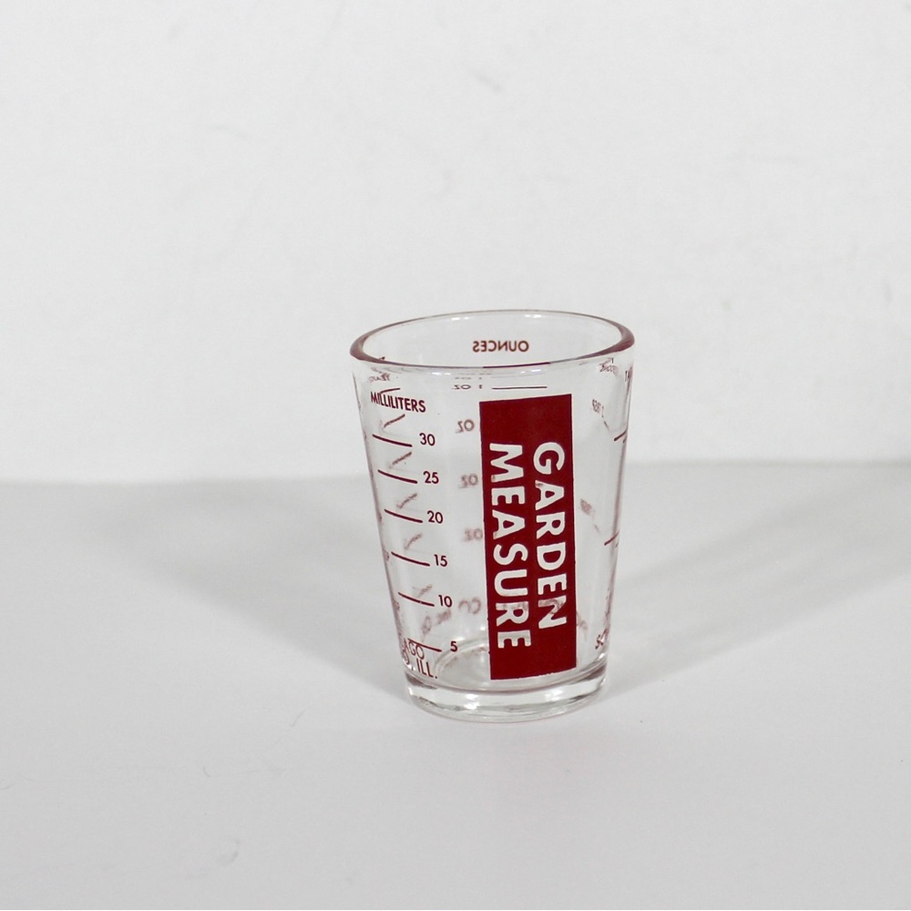 Garden Measure Shot Glass Jigger, Bar Measure Bar Cart Styling
